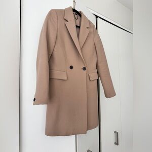 AllSaints Camel Wool Coat Size 4